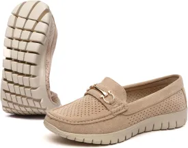 Bernal Loafers for Women Casual Moccasins Women's Comfortable & Lightweight Breathable Slip on Flat Shoes