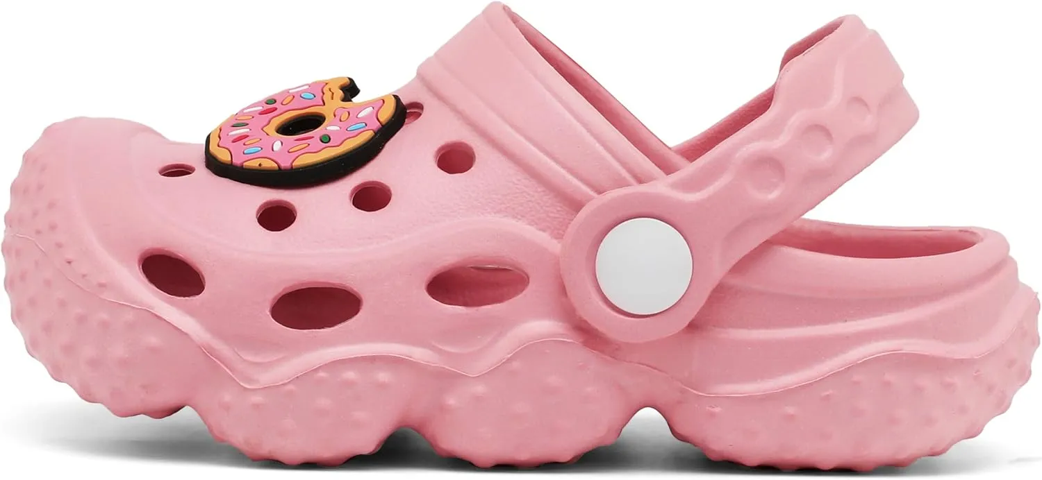 ChayChax Kid's Garden Clogs Cute Slides Sandals Toddlers Beach Pool Shower Shoes with Non-Slip Sole