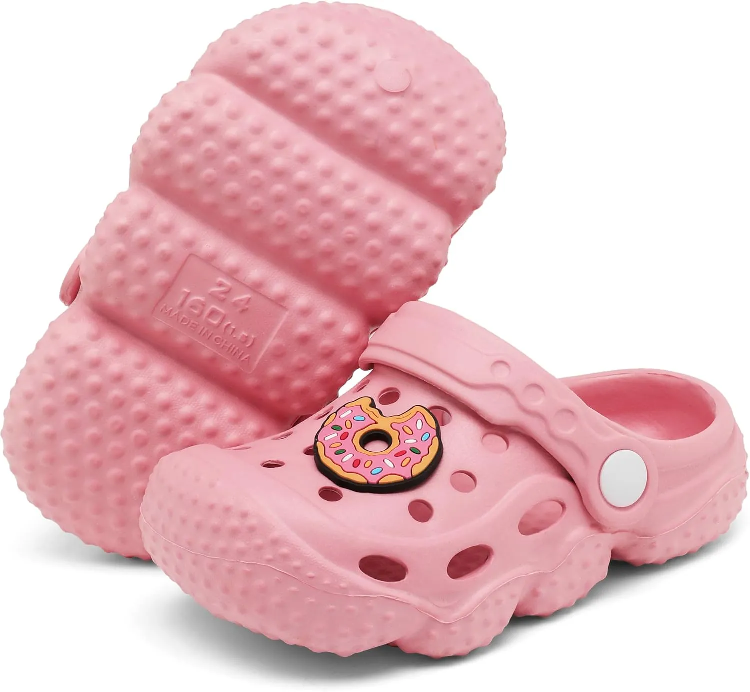 ChayChax Kid's Garden Clogs Cute Slides Sandals Toddlers Beach Pool Shower Shoes with Non-Slip Sole