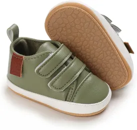 Clowora Baby Boys Girls Shoes Non-Slip Rubber Sole Sneakers Infant First Walking Toddler Crib Shoes Newborn Loafers Flats.