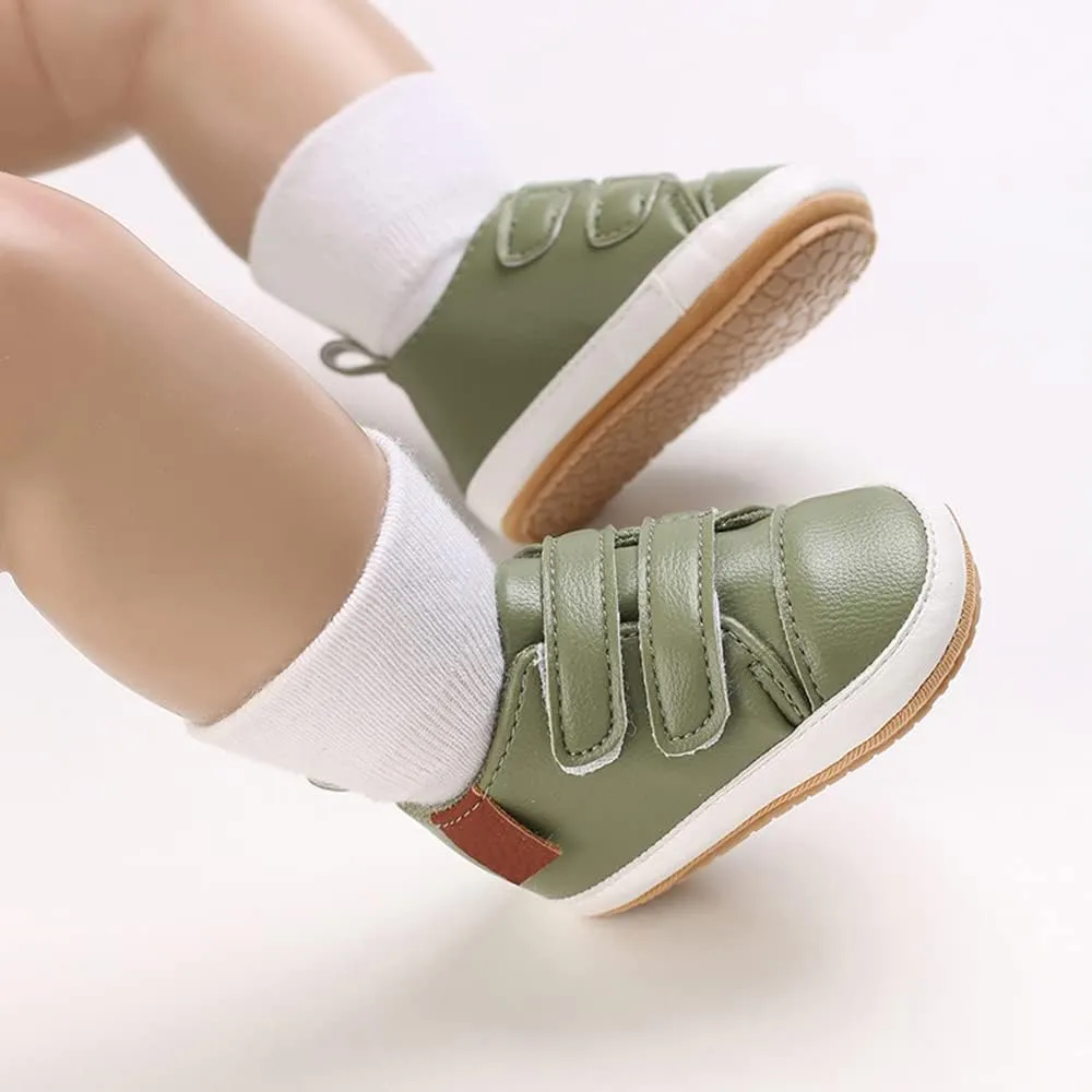 Clowora Baby Boys Girls Shoes Non-Slip Rubber Sole Sneakers Infant First Walking Toddler Crib Shoes Newborn Loafers Flats.