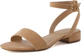 CUSHIONAIRE Women's Nila one band low block heel sandal  Wide Widths Available