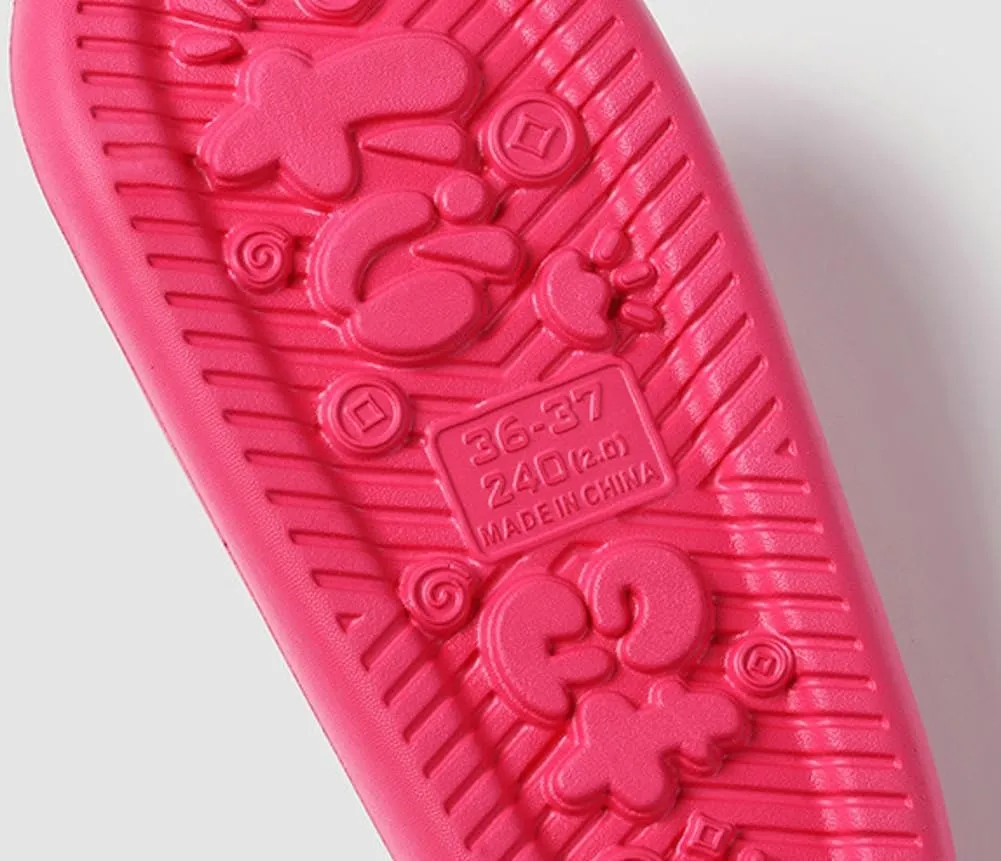 Cute Slippers Shower Shoes for Women Men Bathroom Sandals Non-Slip Cartoon Cat Shaped Indoor Outdoor Summer Slippers