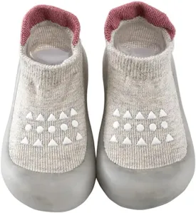 HOWELL Baby Toddler Sock Shoes Infant First Walking Shoes Indoor Anti-Slip Slippers for Baby Girls Boys