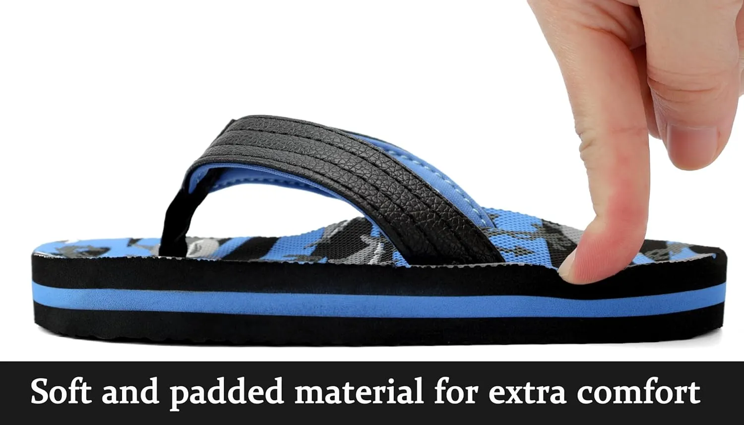 INMINPIN Kids Boys Girls Flip Flops Comfort Quick-Dry Beach Pool Aqua Thong Sandals(Little Kid/Big Kid)