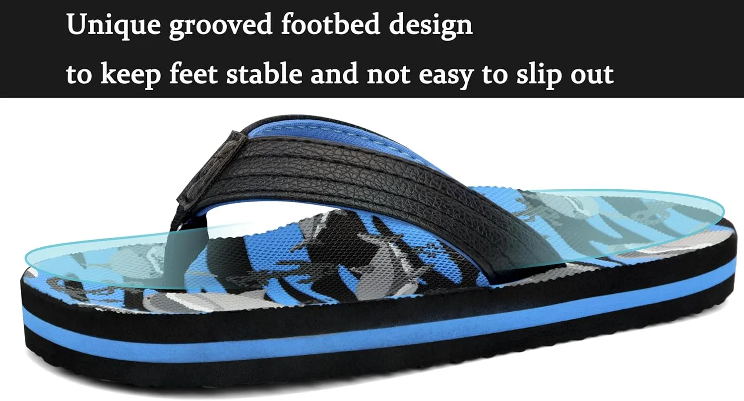 INMINPIN Kids Boys Girls Flip Flops Comfort Quick-Dry Beach Pool Aqua Thong Sandals(Little Kid/Big Kid)