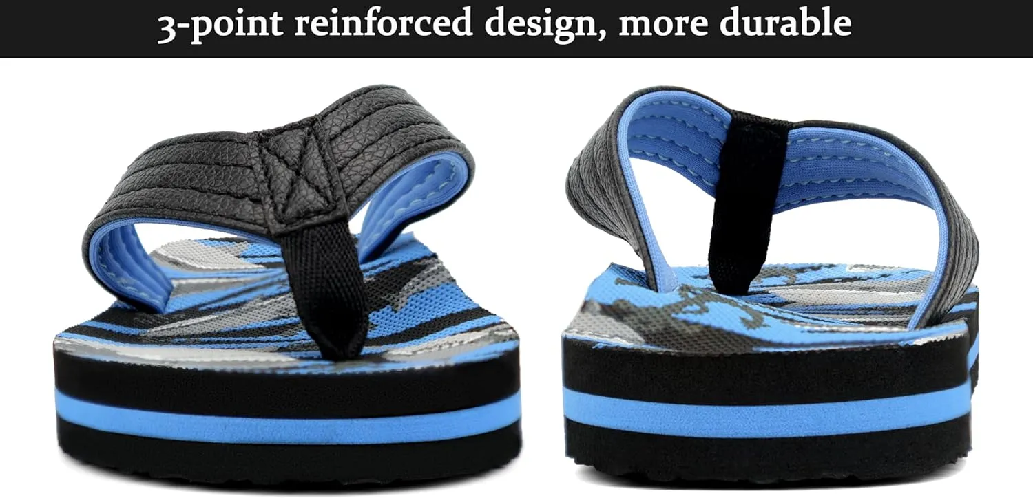 INMINPIN Kids Boys Girls Flip Flops Comfort Quick-Dry Beach Pool Aqua Thong Sandals(Little Kid/Big Kid)