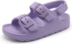INMINPIN Toddler Boys Girls Buckle Sandals Comfort Open Toe Sandal with Adjustable Back Strap