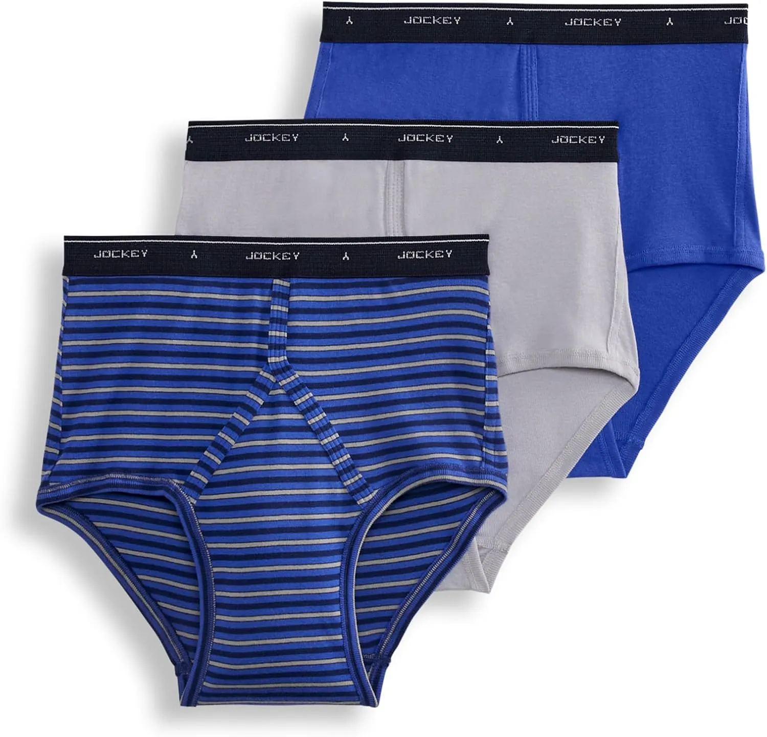Jockey Mens Underwear Briefs - Classic Full Rise Design, Pack of 3 - Authentic Mens Underwear for Comfort and Quality