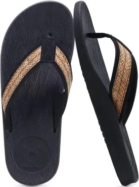 KuaiLu Mens Flip Flops Arch Support Comfortable Summer Beach Thong Sandals Yoga Foam Cushion Slip on Slippers