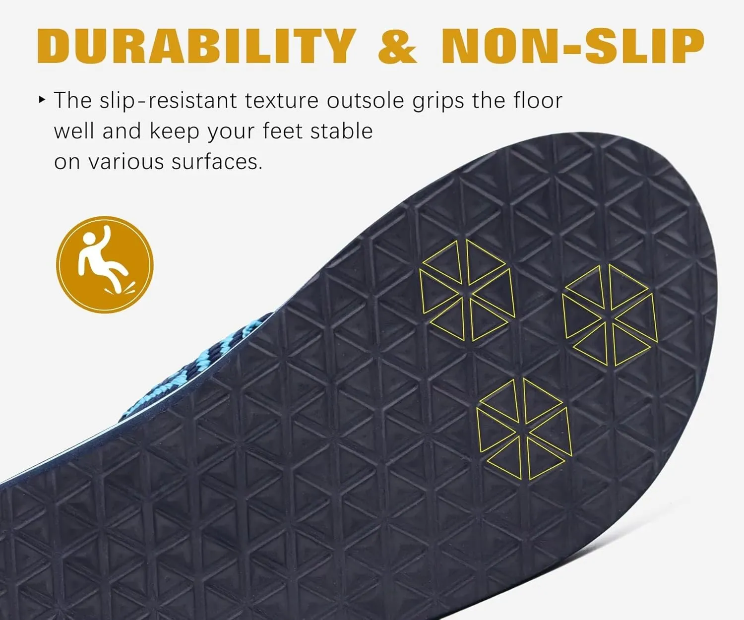 KuaiLu Men's Leather Flip Flops Arch Support Summer Beach Pool Water Thong Sandals Waterproof Rubber Walking Shoes