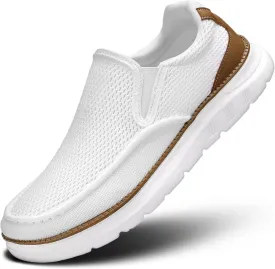 Mens Boat Shoes Casual Loafers Slip On Walking Dress Sneakers Mesh Business Oxfords Work Lightweight Soft Sole