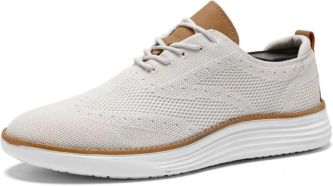 Mens Casual Loafers Shoes Slip On Walking Dress Sneakers Mesh Business Oxfords Work Lightweight Soft Sole Zapatos
