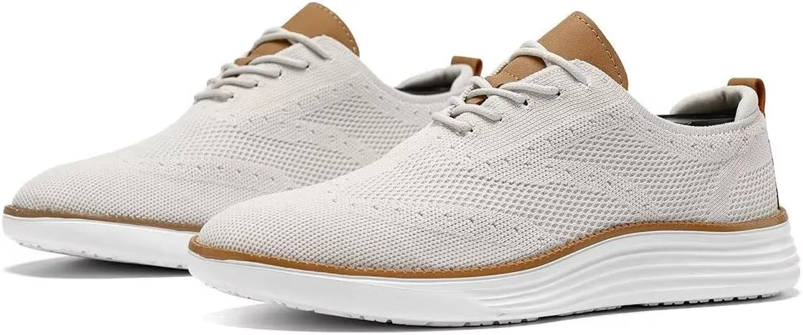 Mens Casual Loafers Shoes Slip On Walking Dress Sneakers Mesh Business Oxfords Work Lightweight Soft Sole Zapatos