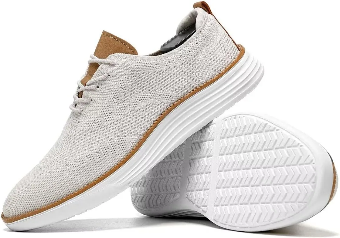 Mens Casual Loafers Shoes Slip On Walking Dress Sneakers Mesh Business Oxfords Work Lightweight Soft Sole Zapatos