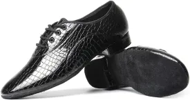 Men's Standard Ballroom Dance Shoes 2CM Low Heel Jazz Tango Dancing Sneakers for Men(38)
