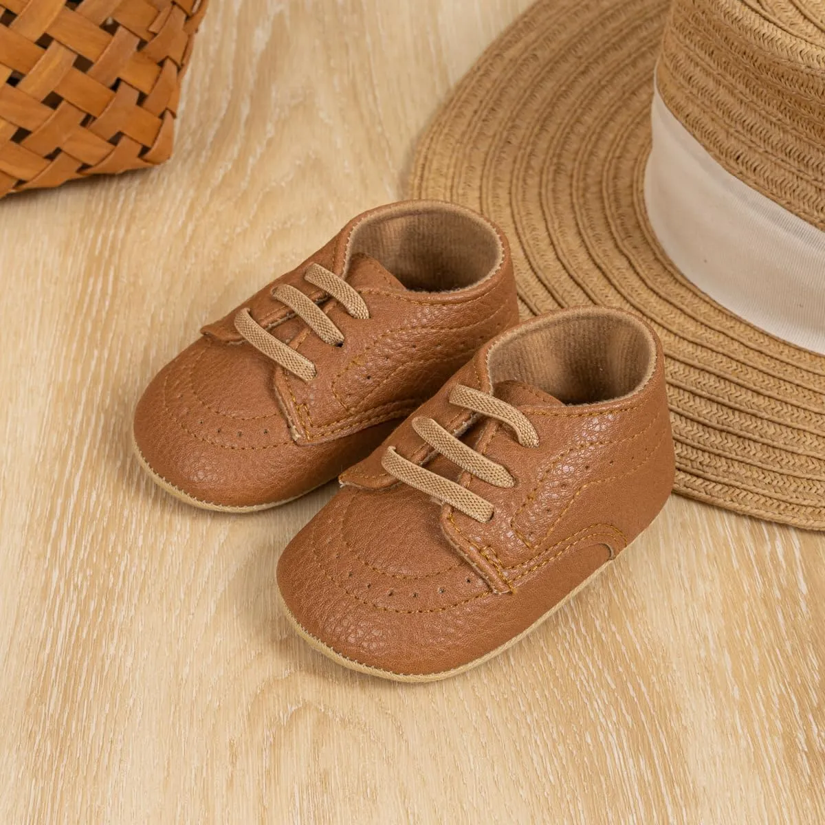 Miamooi Infant Baby Boys Girls Loafers Classic PU Leather Wedding Dress Shoes Toddler Brogue Formal Flat Lazy Crib Oxford First Walking Christening Shoe