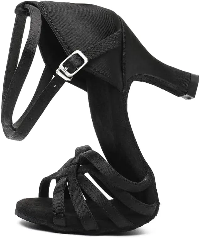 MSMAX Women's Practice Ballroom Dancing Shoes Indoor Performance Latin Dance Shoes for Woman