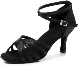 MSMAX Women's Practice Ballroom Dancing Shoes Indoor Performance Latin Dance Shoes for Woman