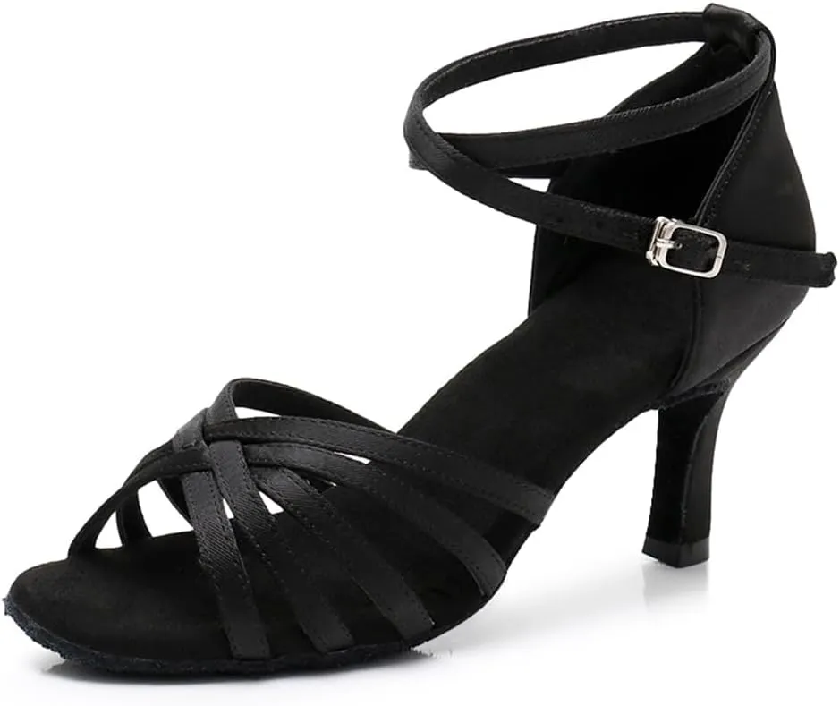 MSMAX Women's Practice Ballroom Dancing Shoes Indoor Performance Latin Dance Shoes for Woman