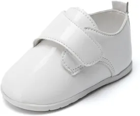 ohsofy Infant Baby Boy Oxford Shoes PU Leather Loafers Rubber and Soft Sole Wedding Dress Shoes Toddler Girl Baby Walking Shoes