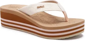 ONCAI Womens Platform Flip Flops Trendy Dressy Womans Summer Sandals with Comfortable Flatform Arch Support Walking Outdoor Rubber Soles (US Size 5-11)