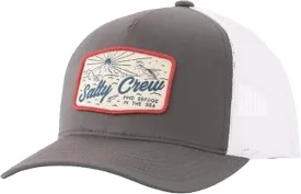 Salty Crew Men's Graphic Logo Retro Trucker Hat - Unisex Adjustable Baseball Hat for Adults - Premium Cotton
