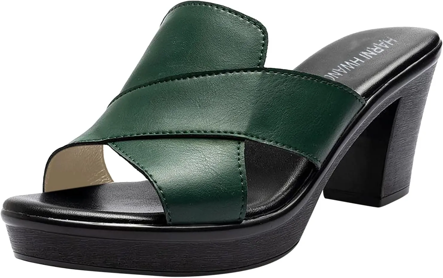 Summer Sandals for Women 2025 Heeled Mules Open Toe Chunky Block Heel Dressy Sandal Casual Comfort Party Shoes