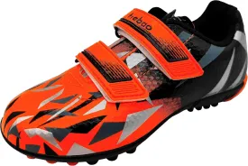 Turf Soccer Shoes for Boys Girls Football Cleats Hook-and-Loop Adjustable Strap (Toddler/Little Kid)