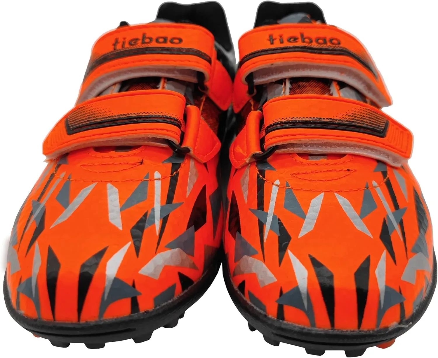 Turf Soccer Shoes for Boys Girls Football Cleats Hook-and-Loop Adjustable Strap (Toddler/Little Kid)