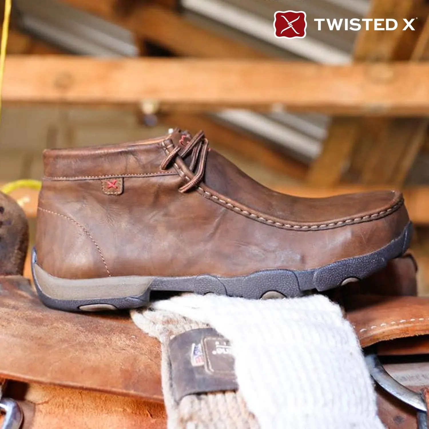 Twisted X Men's Driving Moccasins Chukka Boot
