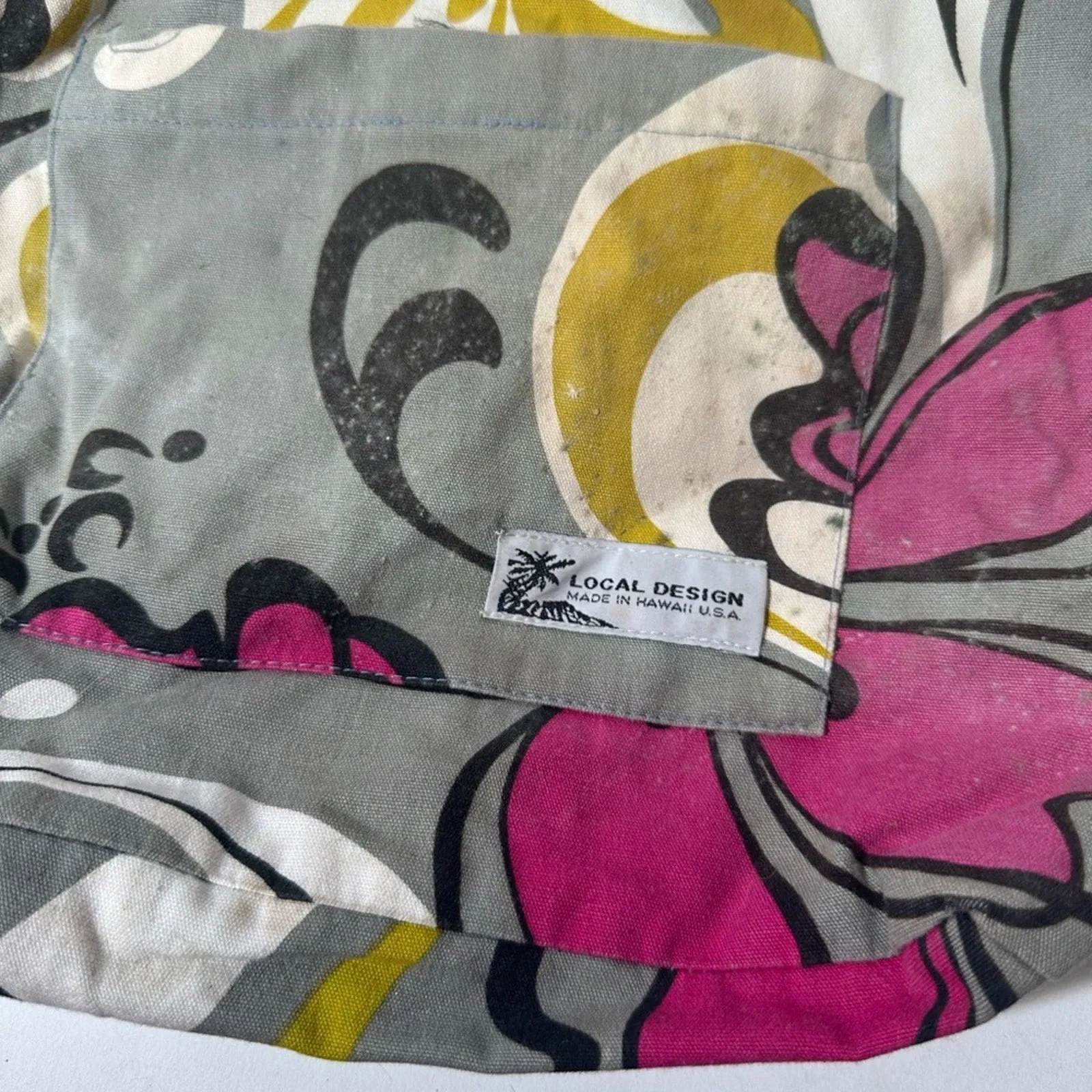 Vibrant Pink and Yellow Floral Tote Bag