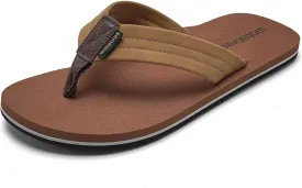 WateLves Mens-Flip-Flops-Thong-Sandals-with-Arch-Support Lightweight-Water-Shoes Open-Toe Comfort Summer-Beach-Slippers for Pool-Showers-Dorms Indoor-Outdoor