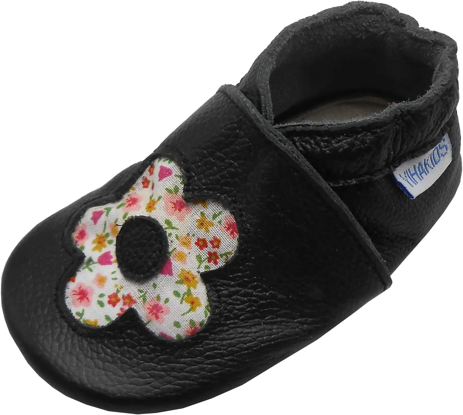 YIHAKIDS Baby Rubber Sole Shoes Boys Girls Infant Crawling Toddler Moccasins Leather Walking Anti-Slip Sole Slippers Newborn Mini Kids Crib Boots 0-24 Months